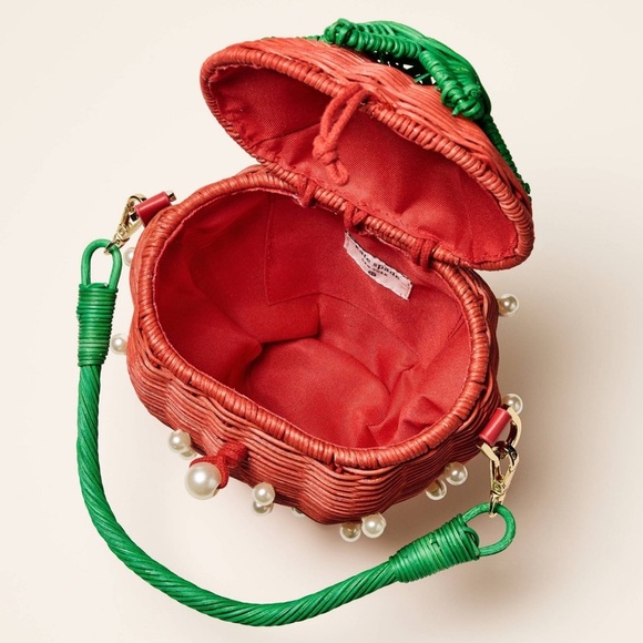 Kate Spade x Target Pearl Embellished Red Strawberry Bag NWT/Sold Out - Picture 3 of 6